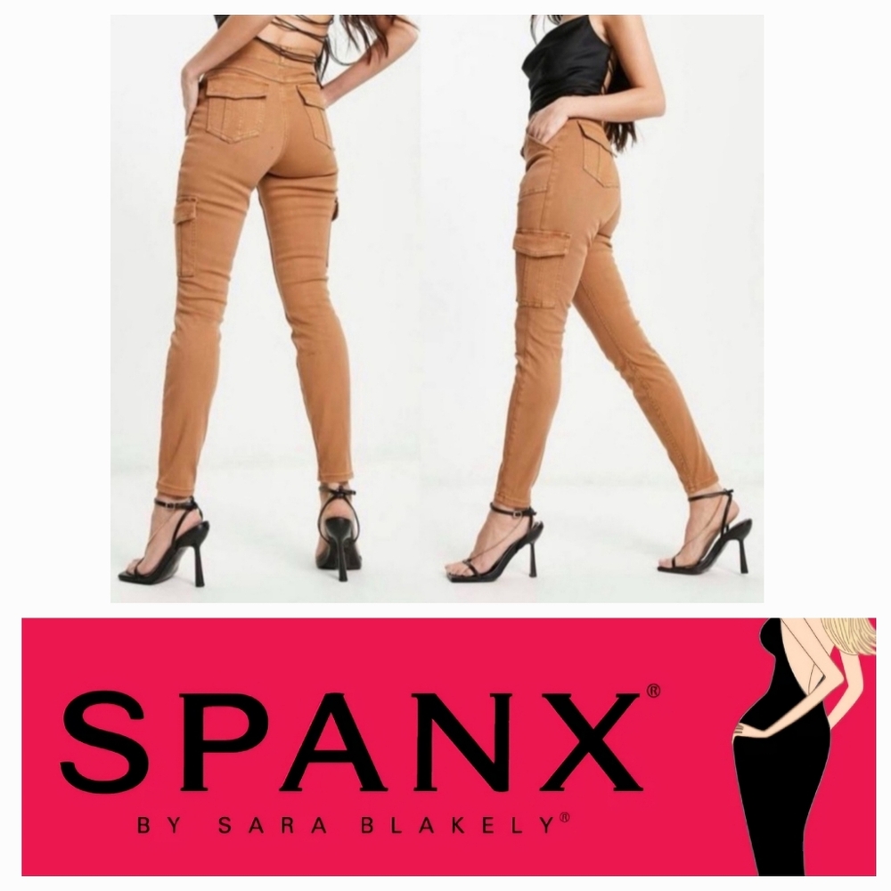 NWT Spanx Stretch Skinny Cargo Pants Size Medium